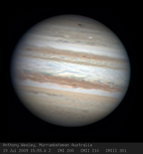 Anthony Wesley Murrumbateman Australia dark spot on Jupiter